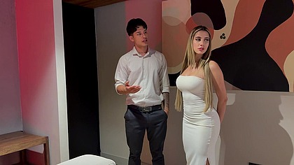 Real estate agent seduces and fucks me to buy the house - Ambar Prada and Danner Mendez