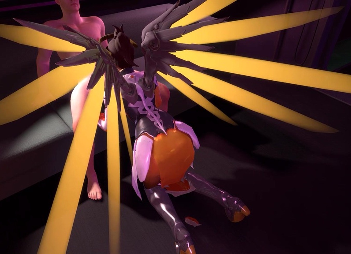 Mercy Sucks Dick on Her Knees in POV | Overwatch Parody