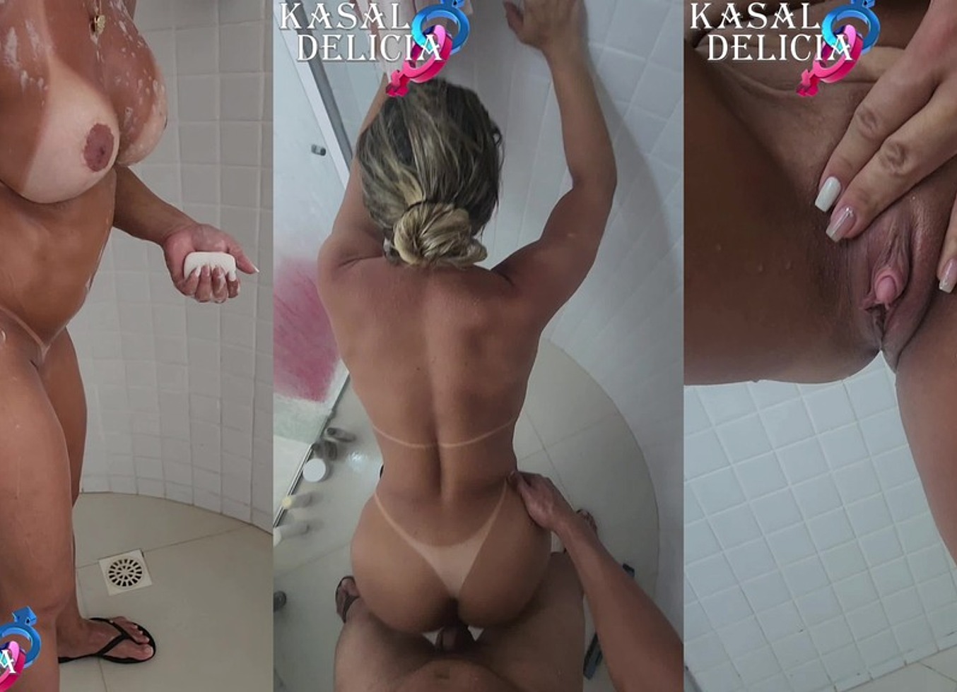 Safado Foi Filmar A Casadinha Loira Gostosa Tomando Banho E Ela Nao Resistiu E Quis Sentir A Pika Dele Dentro Dela