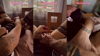 Window pussy play with dirty talking