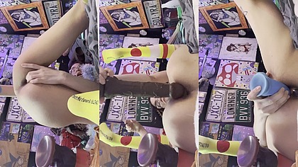 BBC toy rough tight fuck