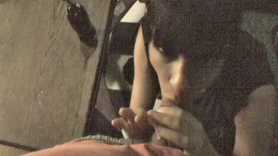 Hot babe sucking cock in POV