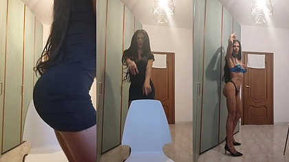 Em casa pronta pra safadeza