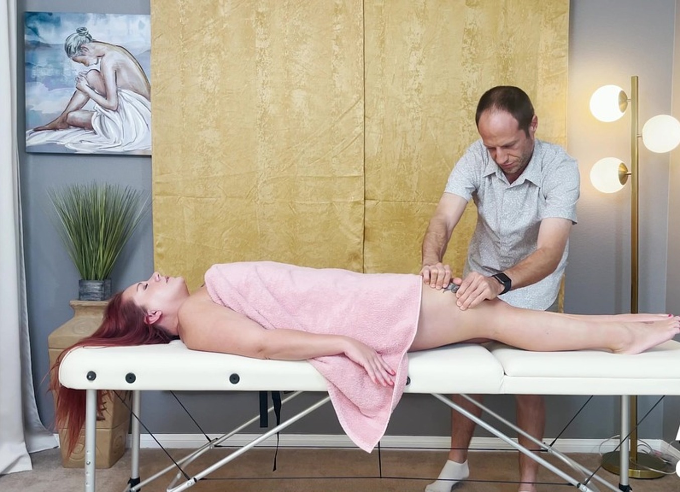 Erotic Massage Fun With Cute MILF