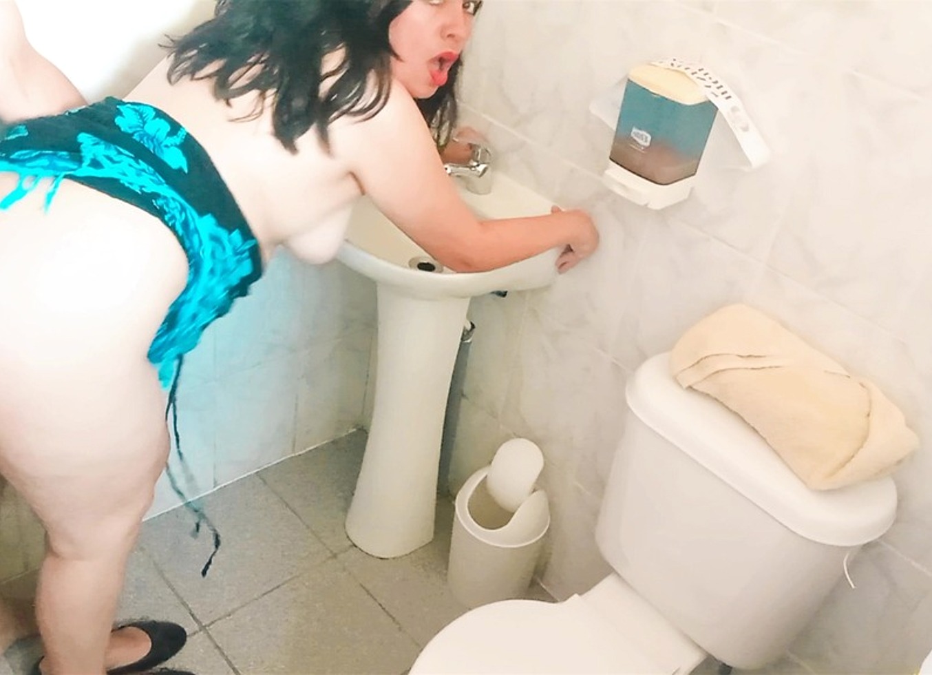 Sex In The Public Bathroom Of A Restaurant