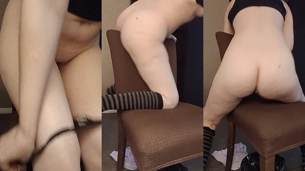 so horny chair humping to orgasm in knee high socks small boobs hairy bush (Natalie Knight) so horny chair humping to orgasm in knee high socks small boobs hairy bush (Natalie Knight)