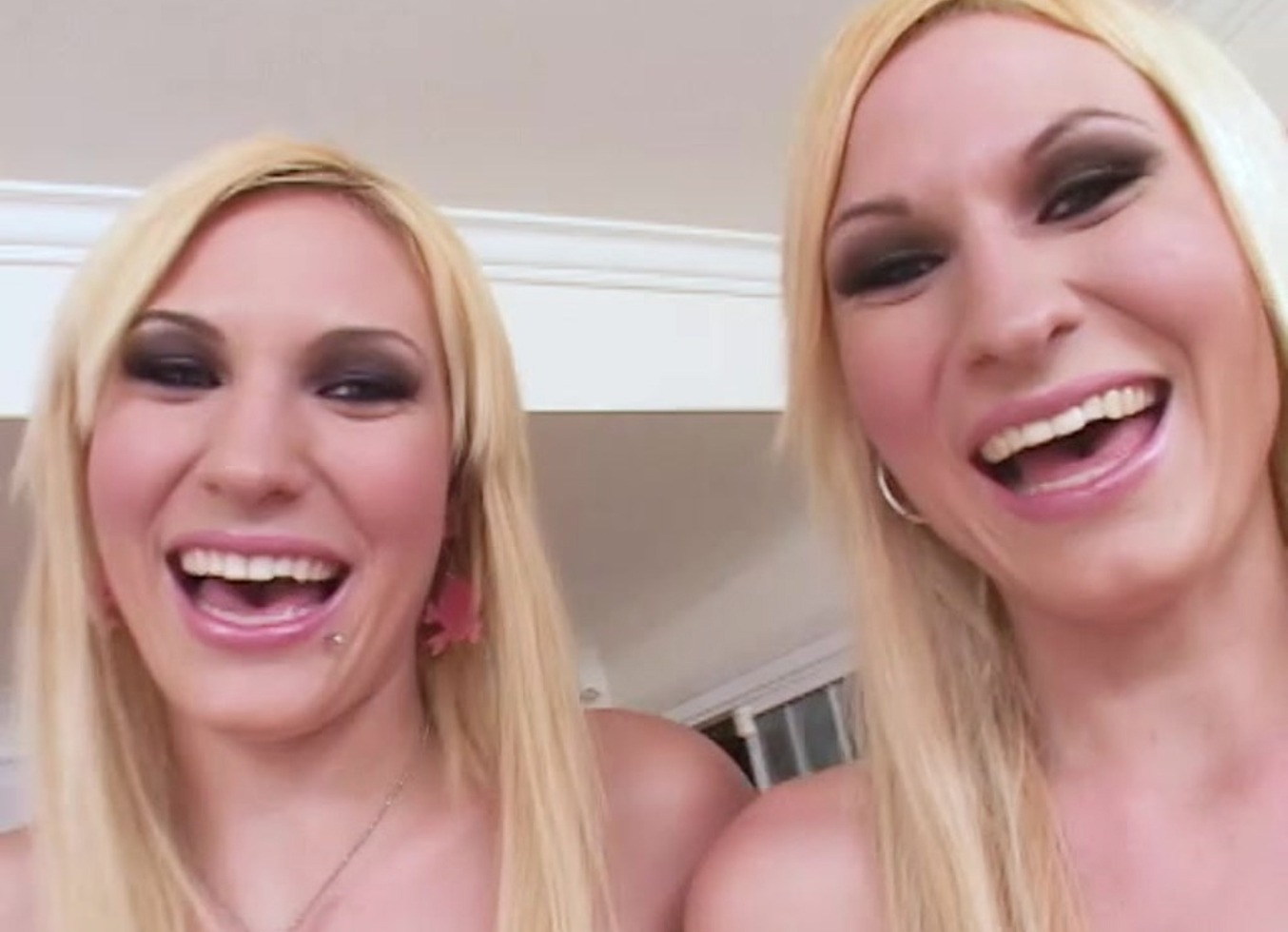 The Cameron Twins Real Twins Give Huge Cock Blowjob and Get Facial Cum Load - Wow!