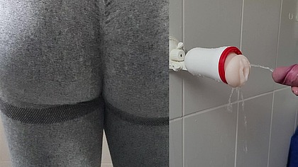 Fuck, piss and cum on my fake pussy!