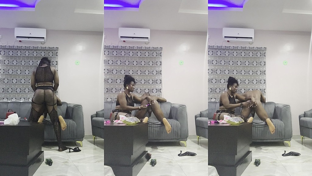 Джеймс, Домінахаві: африканська фемдом-пані трахає раба (AnalVids.com) african femdom mistress pegging the slave (James, Dominahavi)