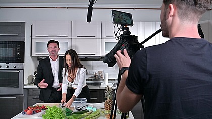 Monika Fox' Creative Cooking Experience During Film Shoot
