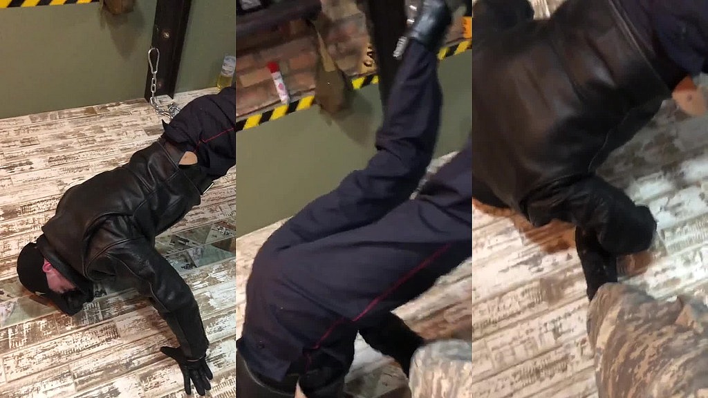 military man catch young cop and bondage him in bunker (RusKinkHunk, Sirius) military man catch young cop and bondage him in bunker (RusKinkHunk, Sirius)