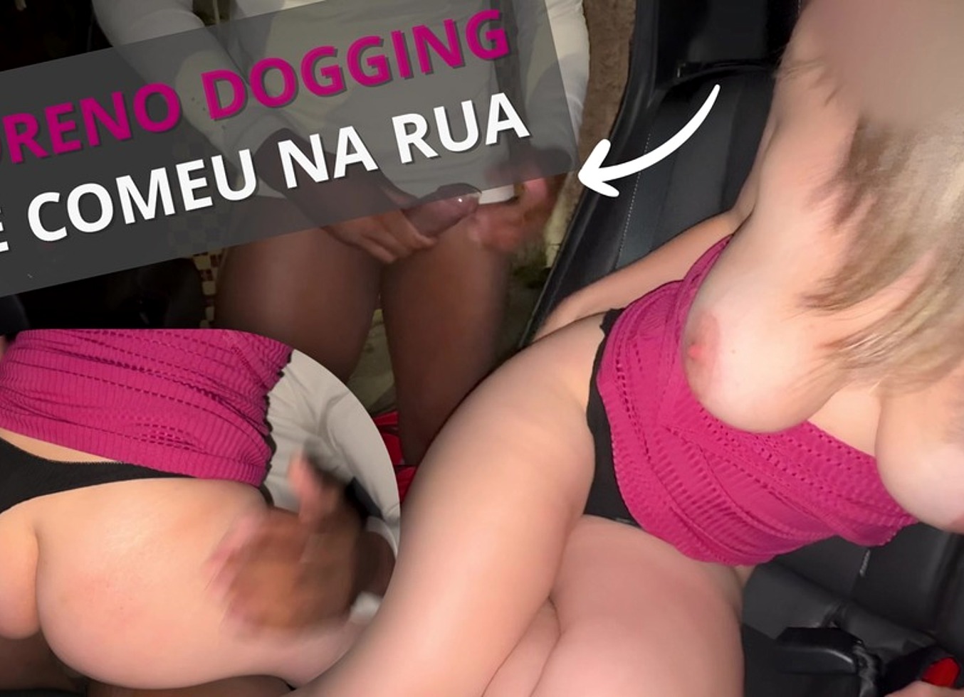 Noite De Dogging: Nandanua Usada Na Rua Por Um Desconhecido Na Frente Do Corno / Used In The Street By A Stranger While My Cuck Watched