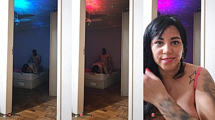 Fodida com forca na cama do corno por macho bem dotado - Fucked Hard on the Cuckold’s Bed by a Well-Endowed Man