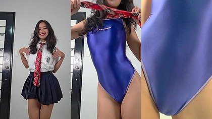 Cute petite extrasmall girl sit on your face and teases