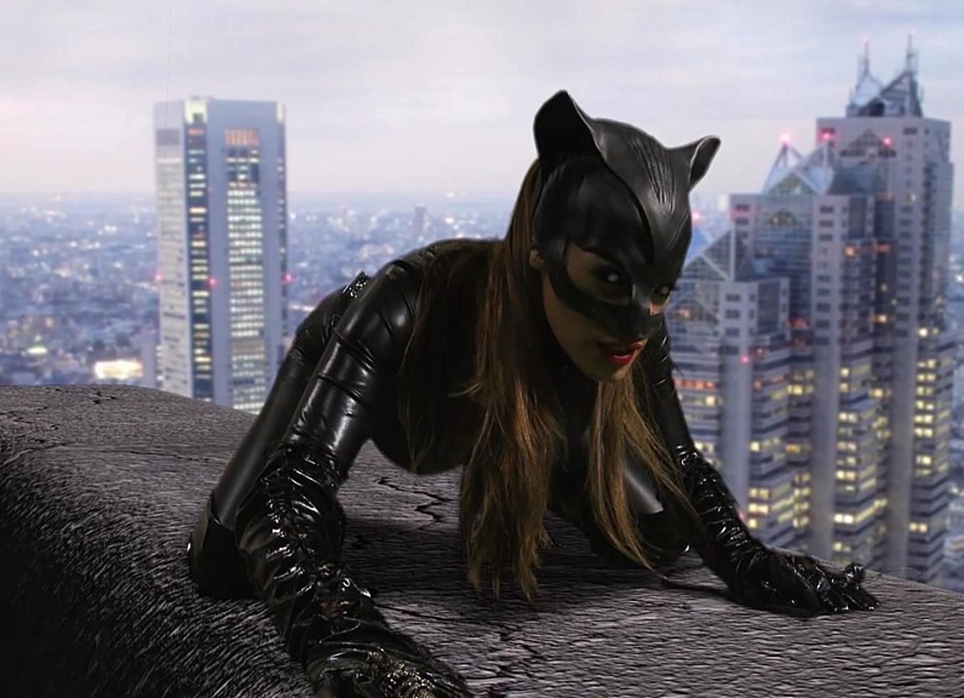 Madelyn Marie Is at It Again Having Group Sex in Her Crotchless Kat Suit