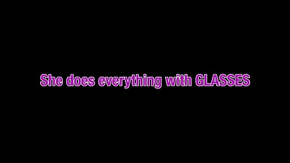 She does everything with glasses (4 scenes)