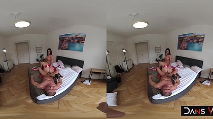 Katarina Rina & Serina's Pussy Stretched By Porno Dan's Buddy Matt!