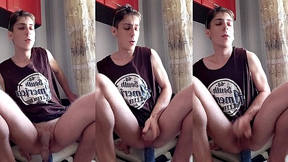 My hot jumping on a big warm hard friend for anal