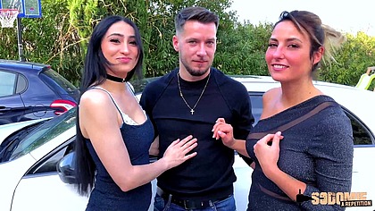 Pam et Didi en symbiose dans un trio FFH hard...