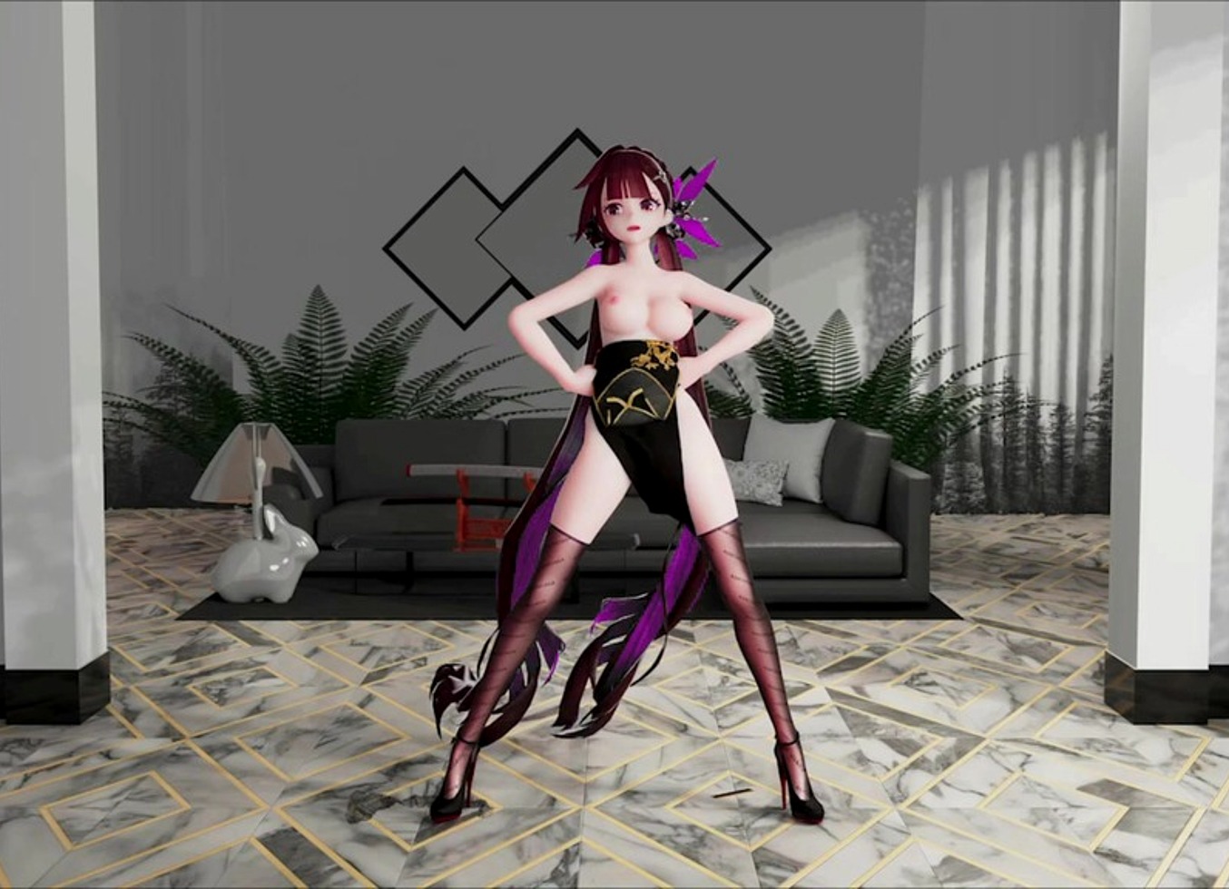 Li Sushang Hentai Honkai Impact Dance Purple Wicks