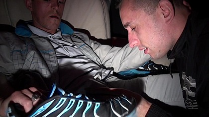 739 sneaker dominaiton with straight boys curious