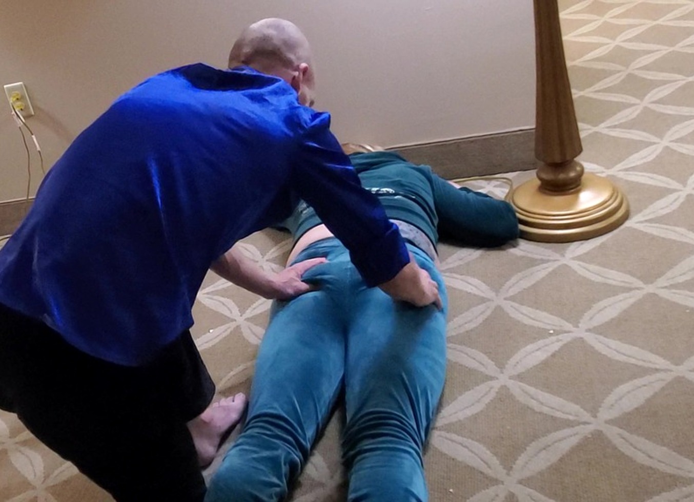 Jenga Turns Into Bum Massage :D