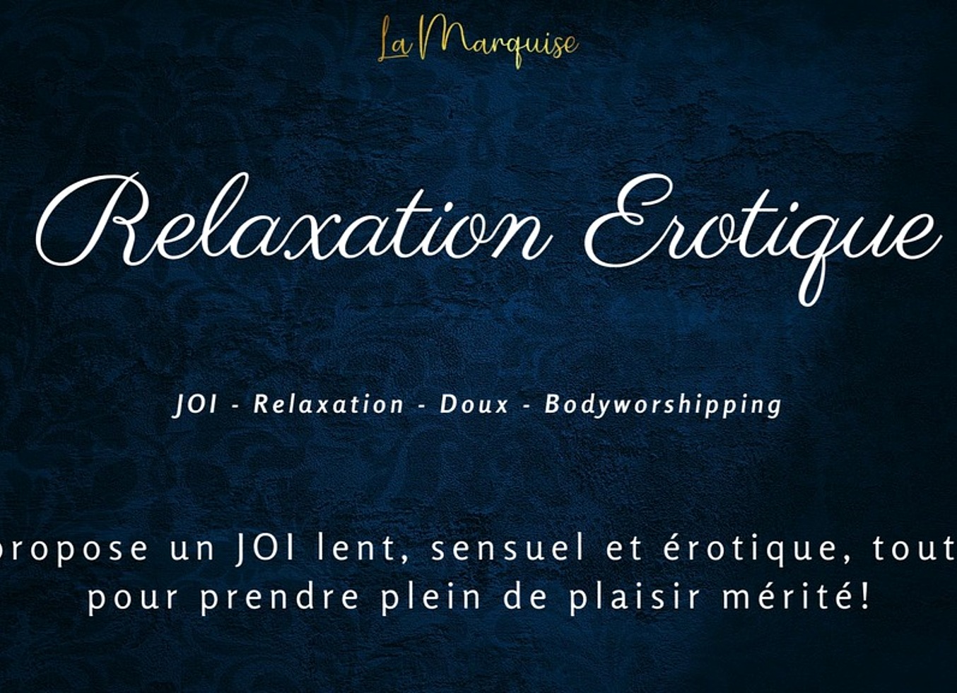 Relaxation Erotique - Gentle Relaxing JOI French