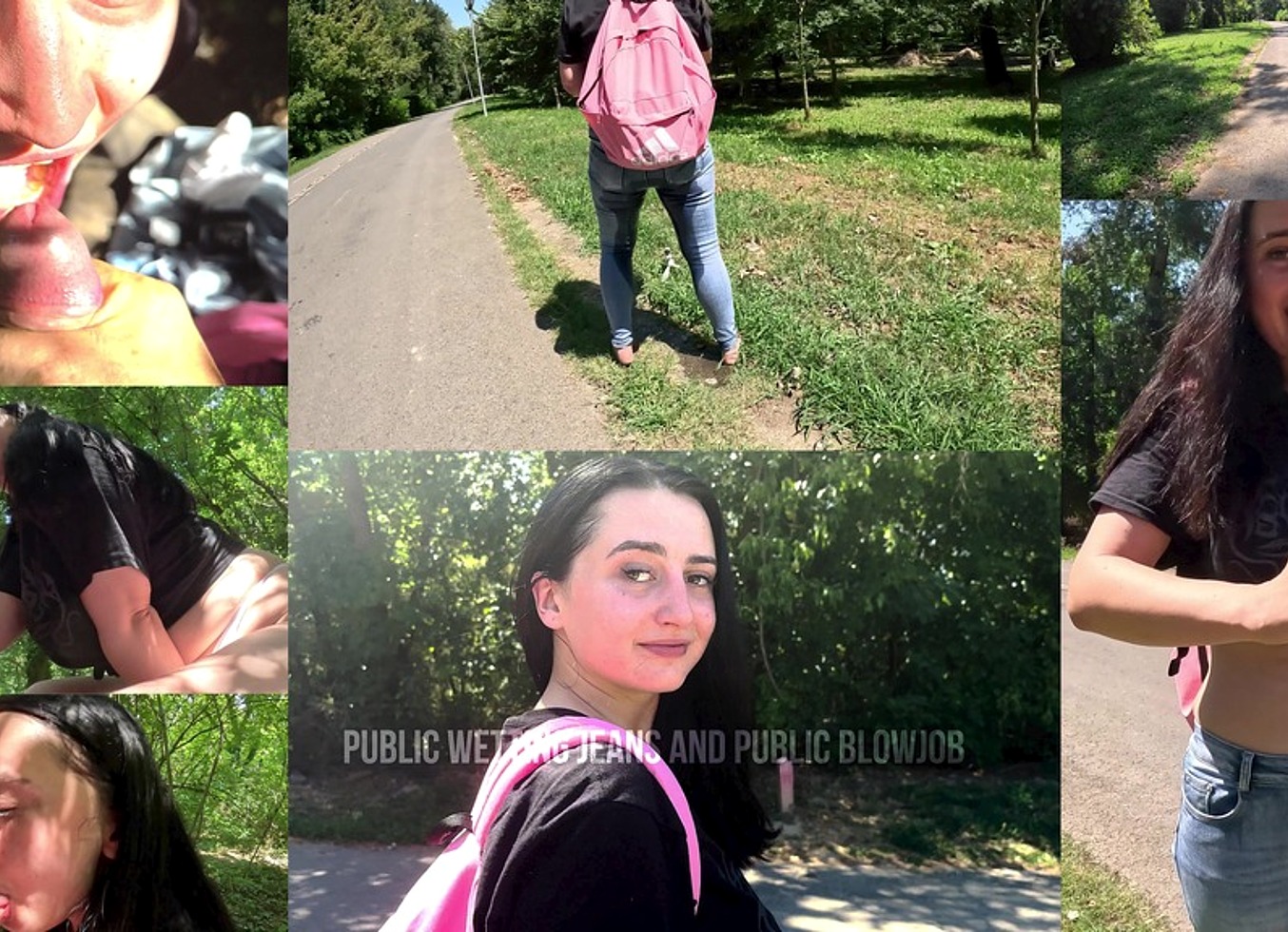 Wetting Jeans In Public And Public Blowjob