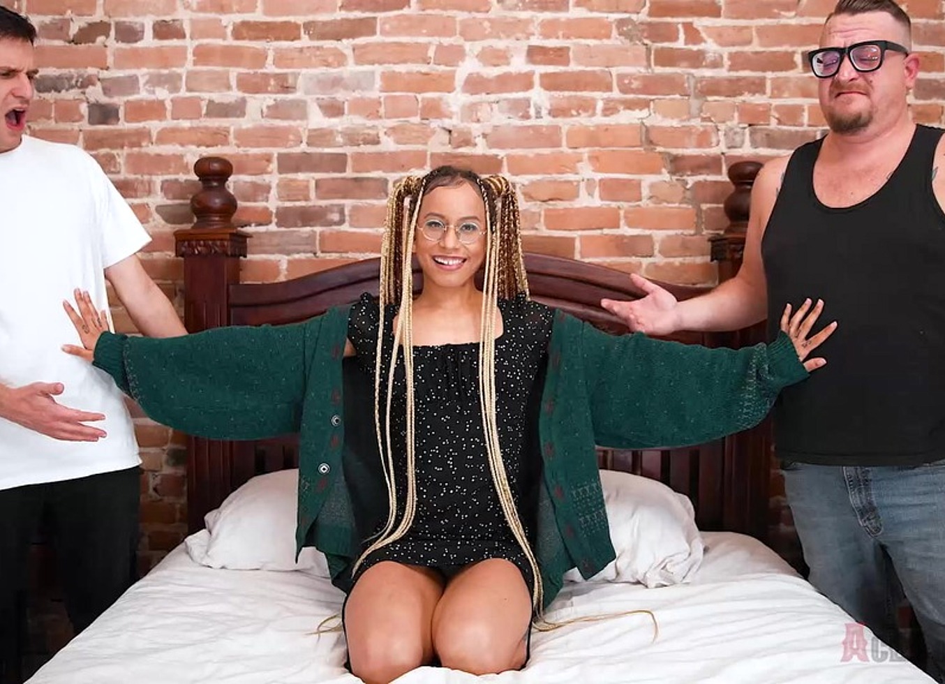 Aces Of Porn - A Small Tits Femme-Fatale Is Gagged Intensely By A Big Cock