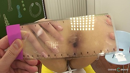 Justine Earns Her Diploma in Anal at Costas Bravo School