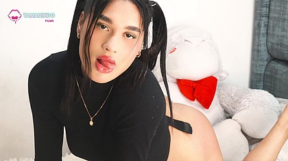 Little Blue's first anal experience, she cries in pain, deep throat, and says no more, but I still thrust it in harder and stronger.