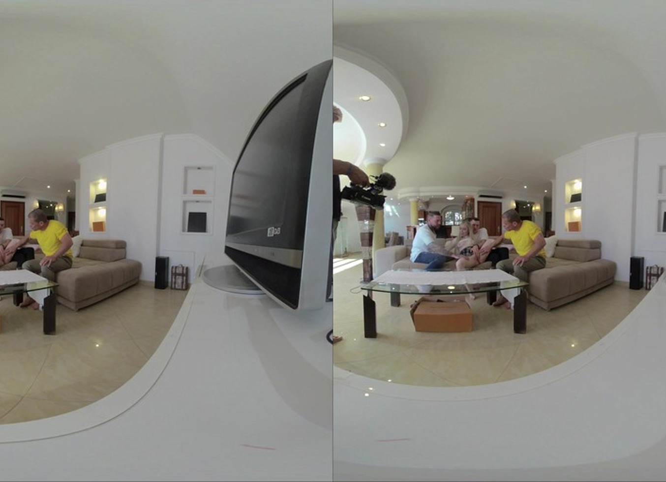 Haley Spades - VR Video Part Two - Tiny Spinner Trades Sports Gang for a Hardcore Gangbang