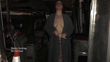 Sneaking Outside for a Naked Smoke - AD