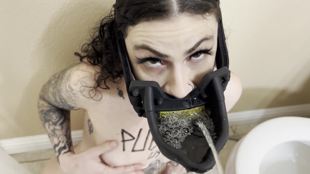 public use urinal girl