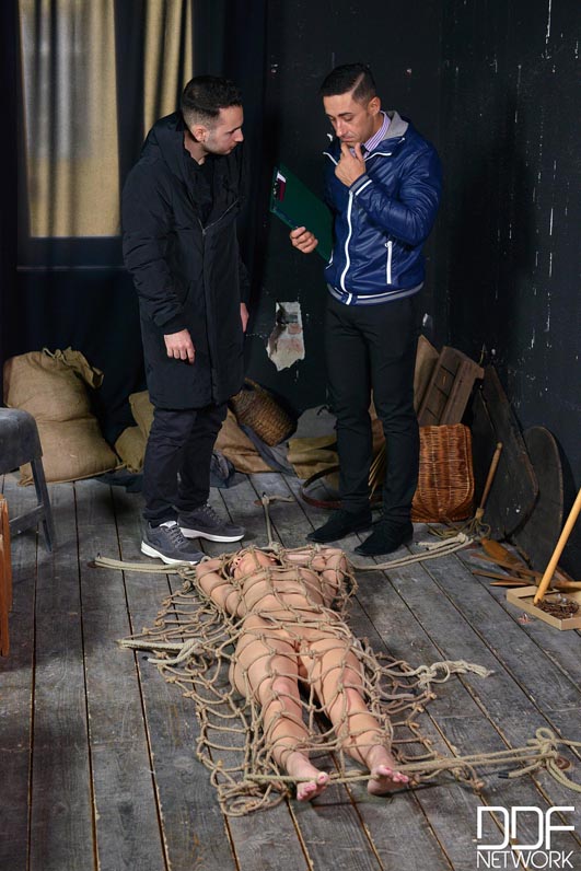 Captured In The Attic: Two Studs Double Penetrate Brunette Teen #1