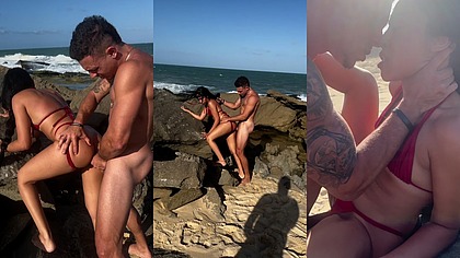 NOVINHA CASADA GOSTOSA HOTWIFE ENTROU NA ROLA NA PRAI CHEIA E CORNO AMADOR CUKOLD SO OLHANDO