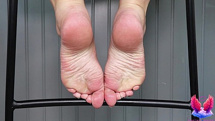 Heavenly Barefeet under a Chair