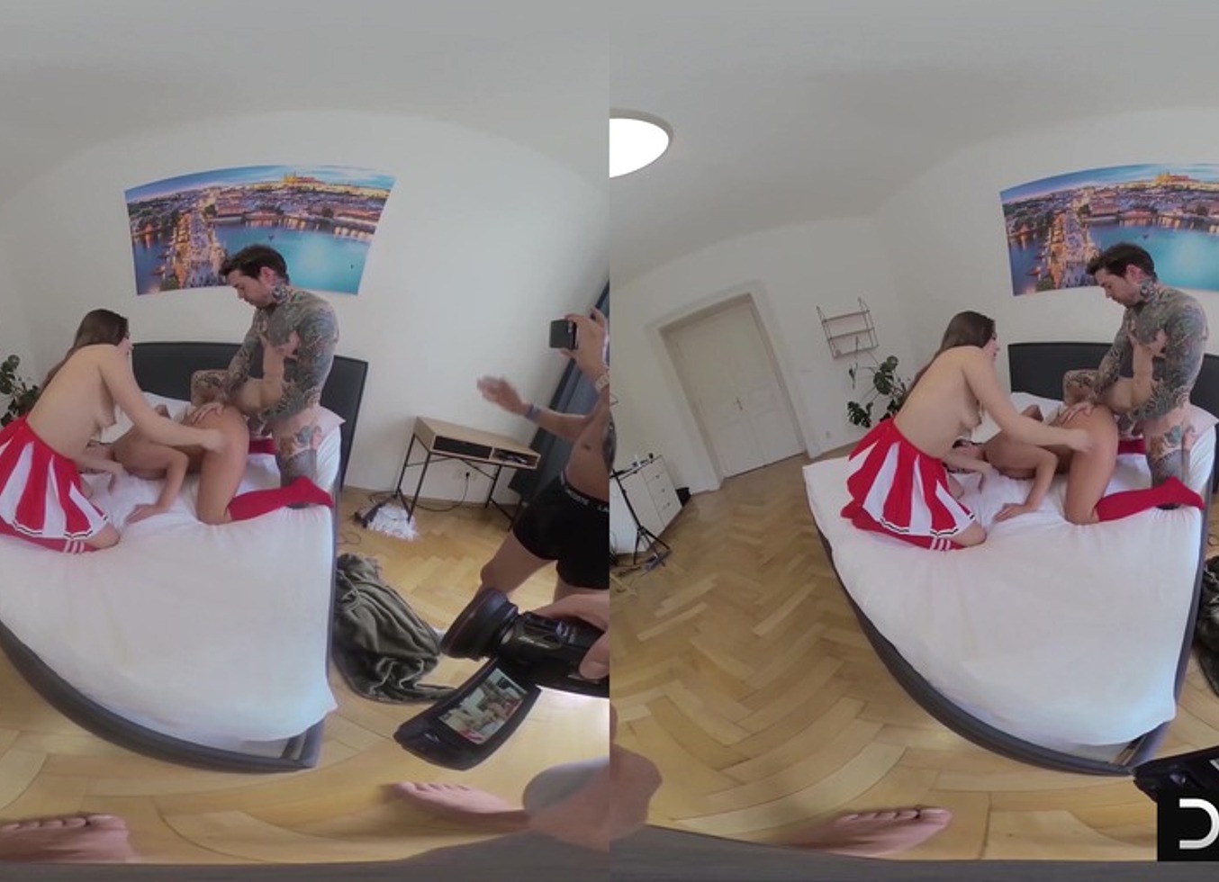 Bubble Butt Babes Serina And Katarina Take Dean's Huge Cock!