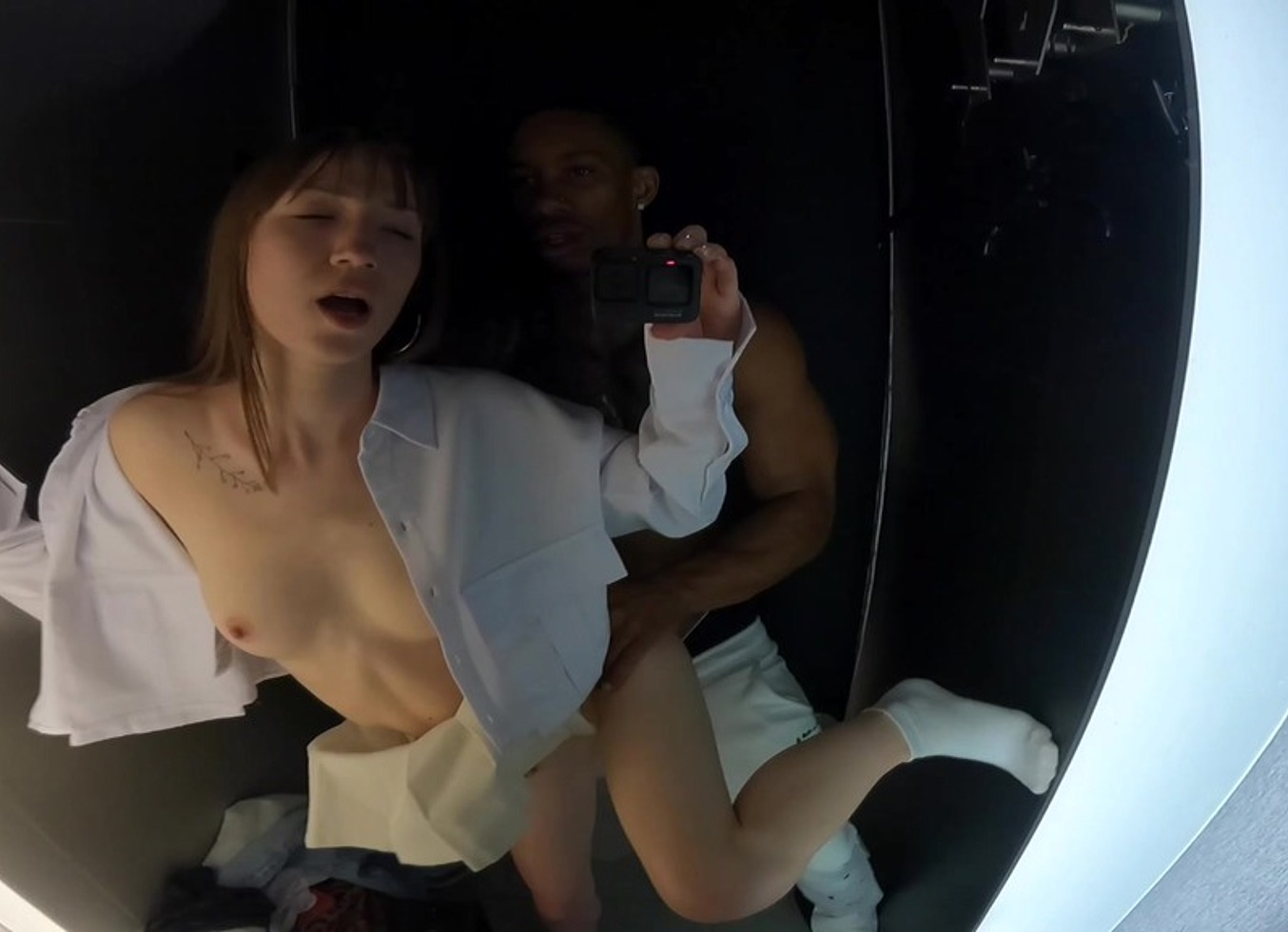 Risky Fuck In Dressing Room / Public Nudity