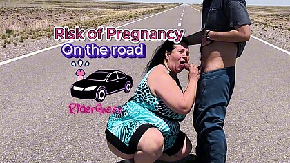 Stepmom Cougar Young Man Outdoors in Route