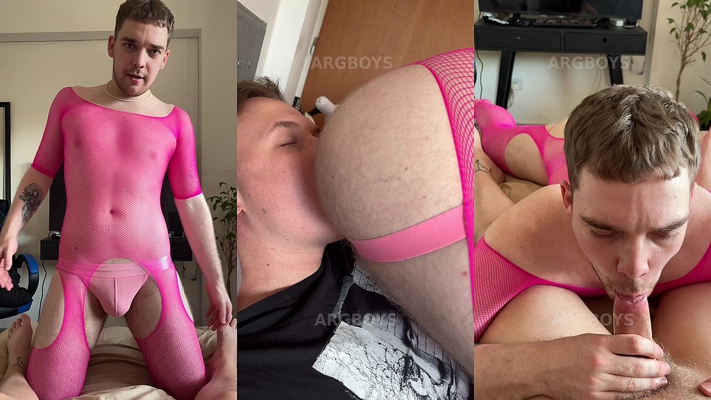 sissy femboy in fishnets sucks my big uncut cock (Argboy, Kinky Arty) sissy femboy in fishnets sucks my big uncut cock (Argboy, Kinky Arty)