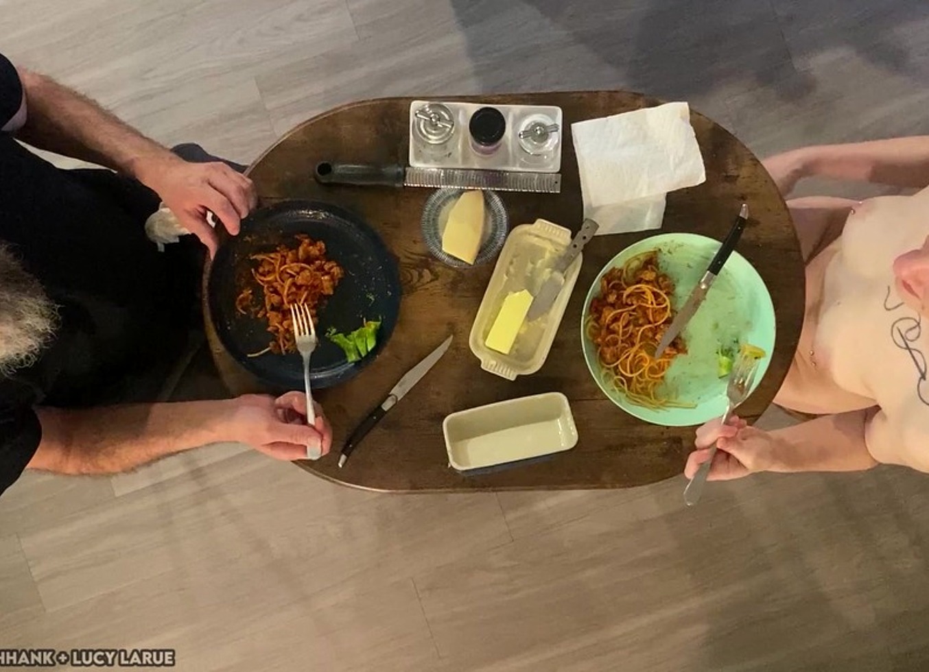 Cmnf Overhead Candid Spaghetti Dinner