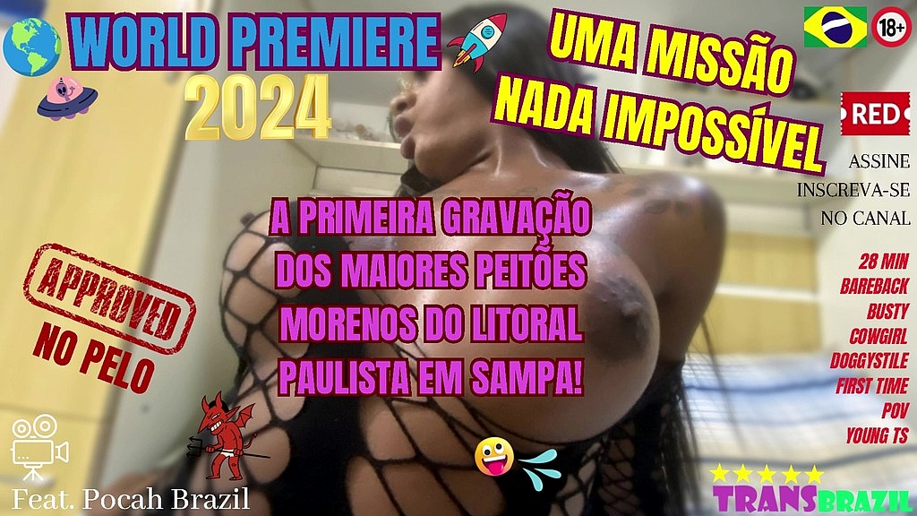 lancamento mundial! - uma missao nada impossivel - a primeira gravacao dos maiores peitoes morenos do litoral paulista em sampa (Lucciano Salvatore, Pocah Brazil) lancamento mundial! - uma missao nada impossivel - a primeira gravacao dos maiores peitoes morenos do litoral paulista em sampa (Lucciano Salvatore, Pocah Brazil)