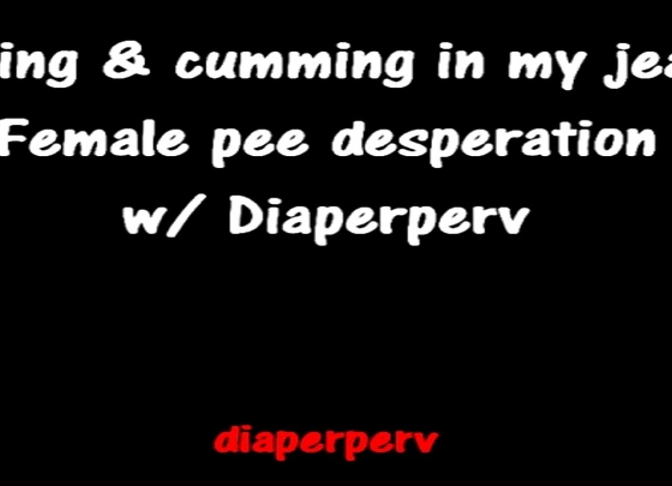 Female Desperation Audio Peeing Her Skintight Jeans in Front of Coworker & Cums