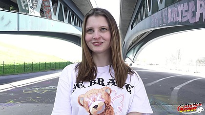 GERMAN SCOUT - First Anal Sex for German Skylar Sweet at Pick Up Casting in Berlin