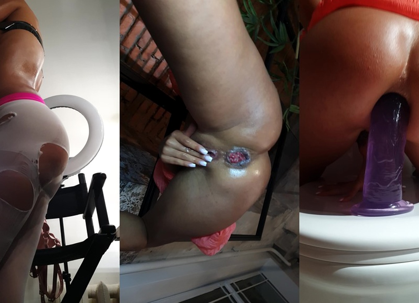 Sweet Monika Fox in So Sexxxy Outfit Play with Huge Dildo, Masturbating, Squirting and Show Prolapse