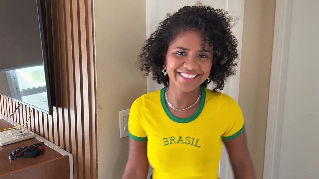 i was supposed to watch the brazil game and he ate me out. (Izadora Lina, Igor Gomes) i was supposed to watch the brazil game and he ate me out. (Izadora Lina, Igor Gomes)