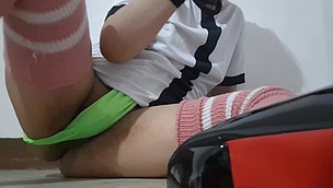 Extended Cut: Small Cock Trans Ben Dripping Cum from her Ass After Riding Big Black Dildo in High Heels, getting Anal Gape and Multiple Creampies (2026-07-31) thumbnail