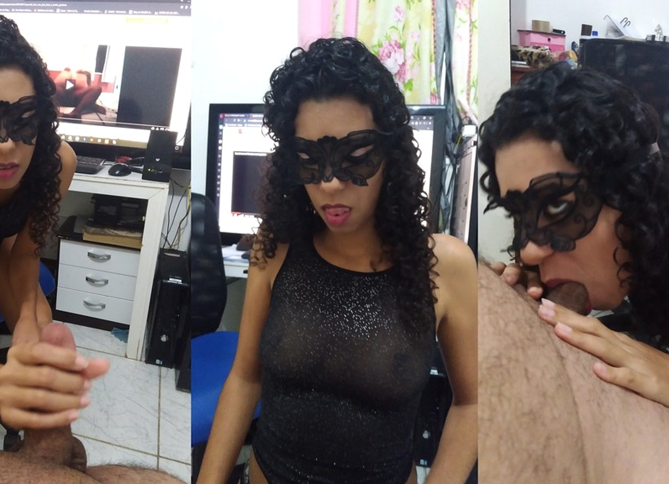 Jade, A Masked Woman Fulfilling Her Husband's Fantasy