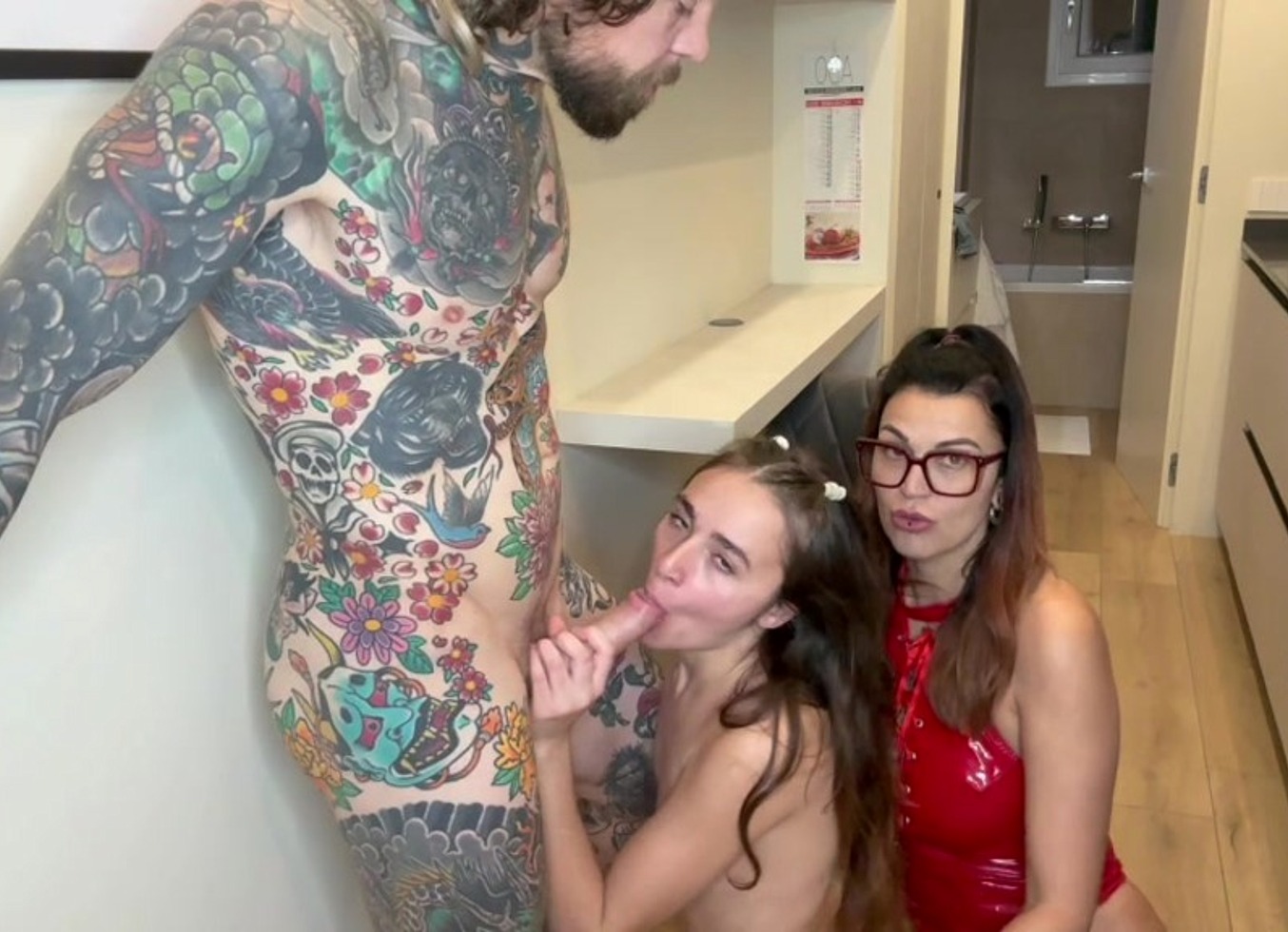 A Good Hard Fuck For A MILF And Her Step Daughter